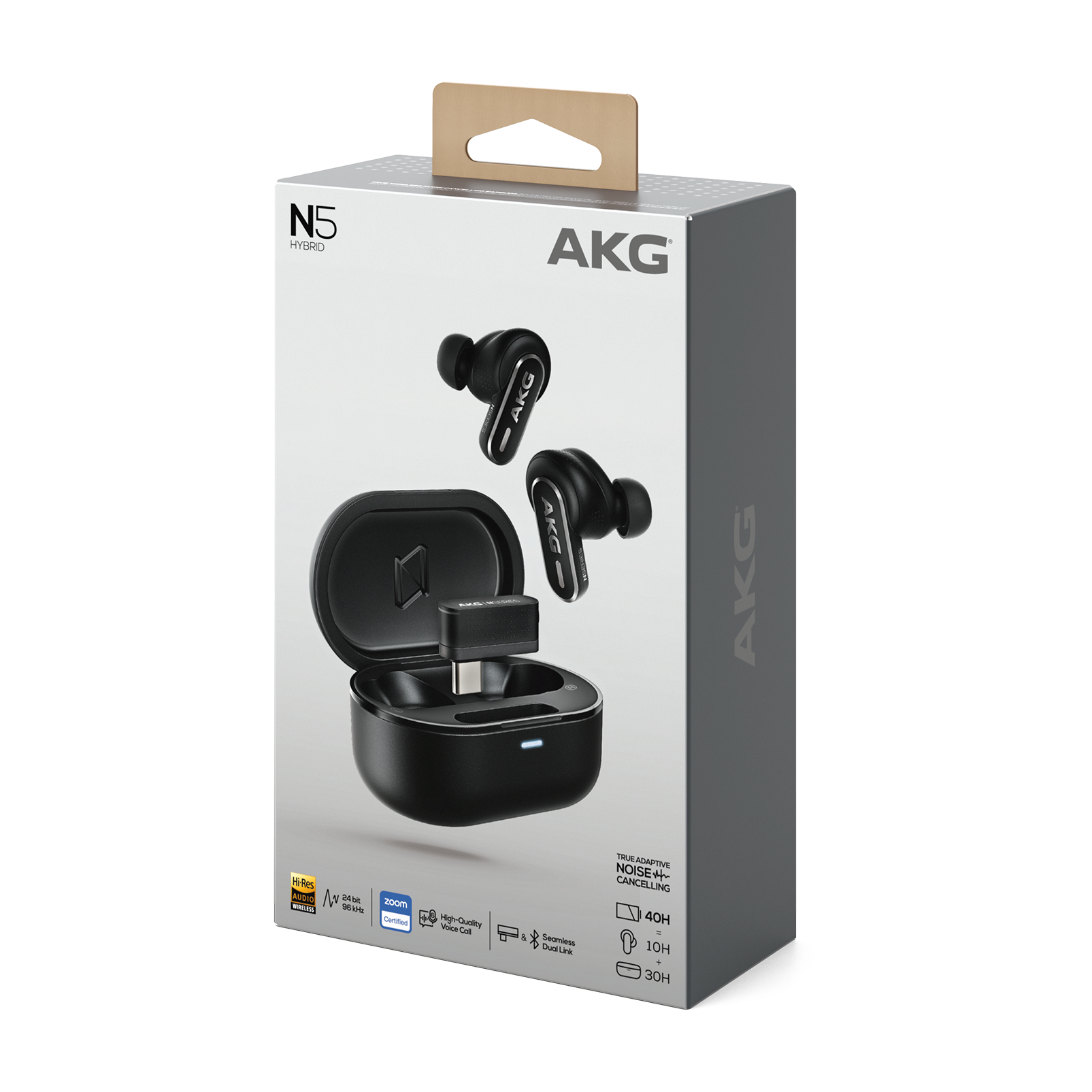 AKG N5 Hybrid [ブラック]保証期間1ヶ月 N5 Hybrid AKG earbuds