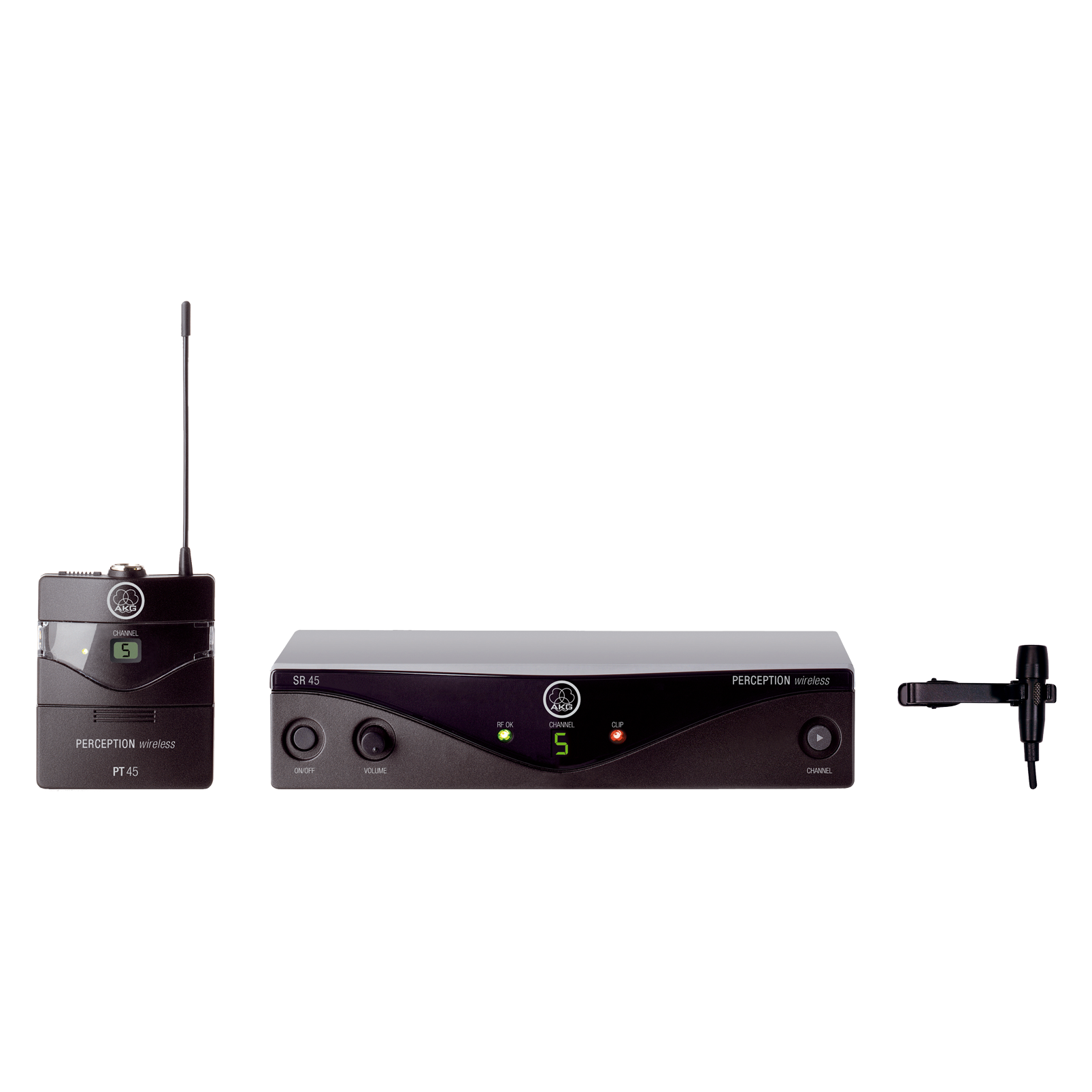 Perception Wireless 45 Presenter Set Band-B2 - Black - High-performance wireless microphone system - Hero