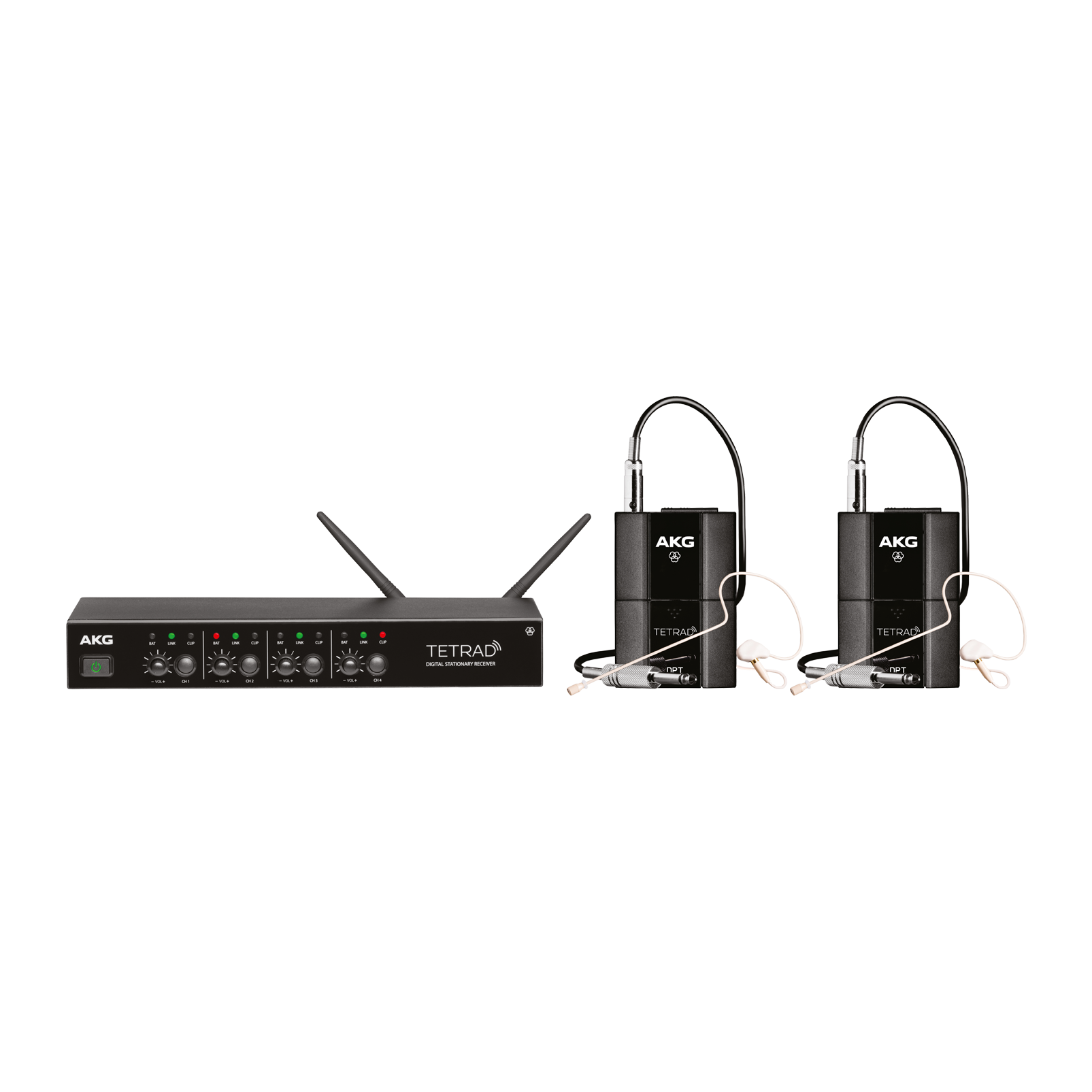 DMSTetrad Performer Set (EU) (discontinued) - Black - Professional digital four channel wireless system - Hero